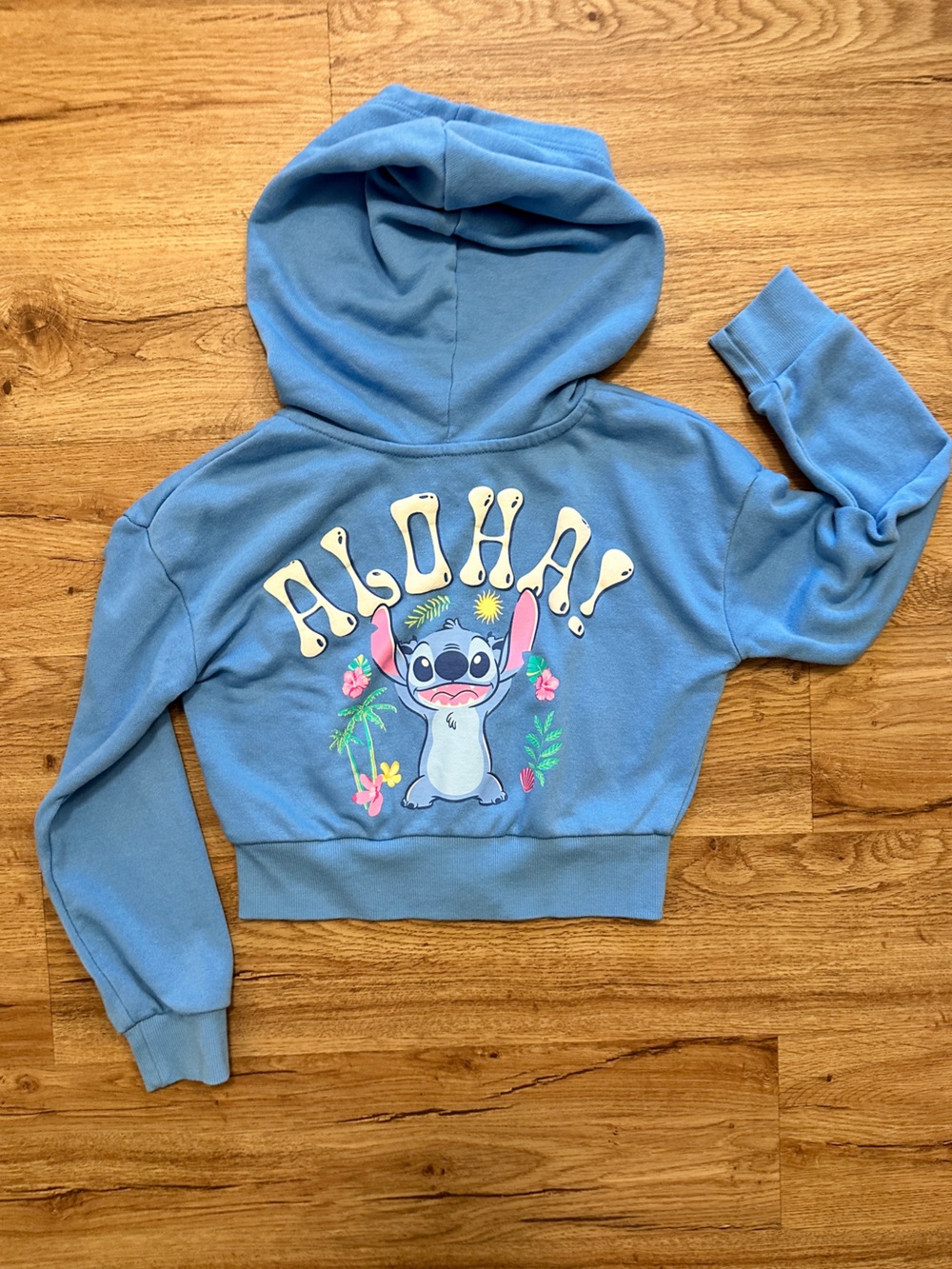Disney Lilo & Stitch Light Blue Kids Zip Hoodie